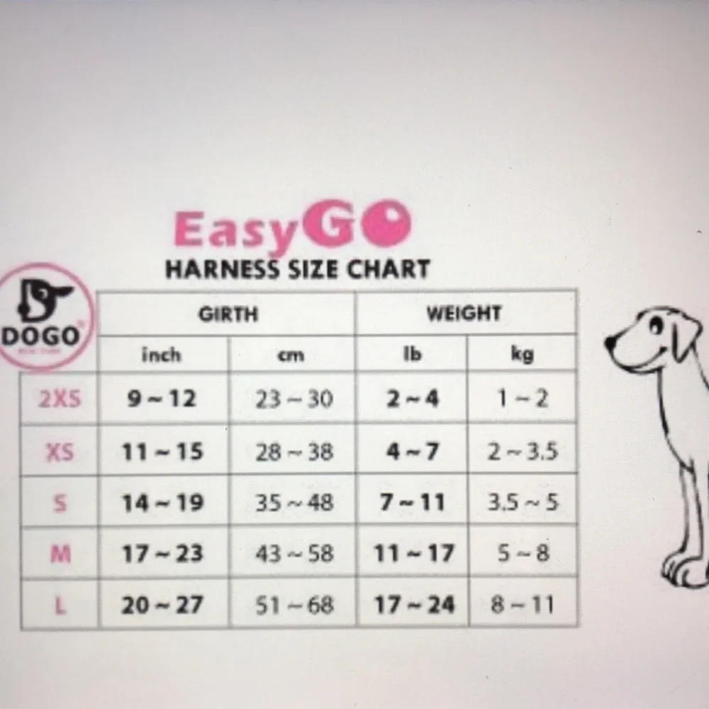 DOGO EasyGo Original Dog Harness Size Large